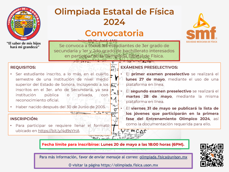 Olimpiada Estatal de Física 2024