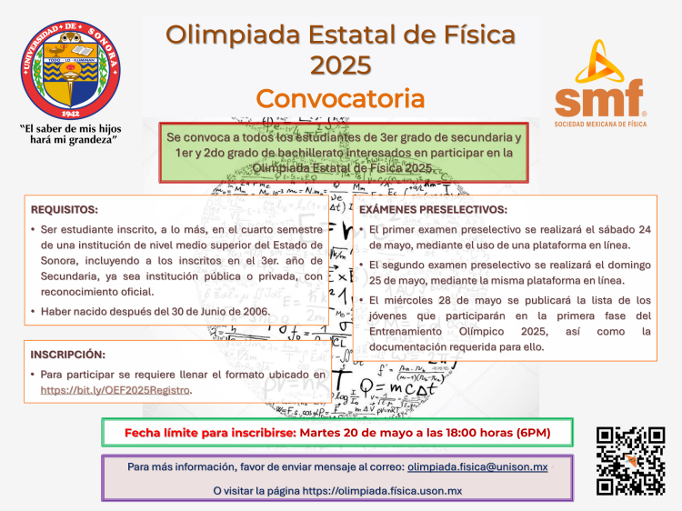 Olimpiada Estatal de Física 2025